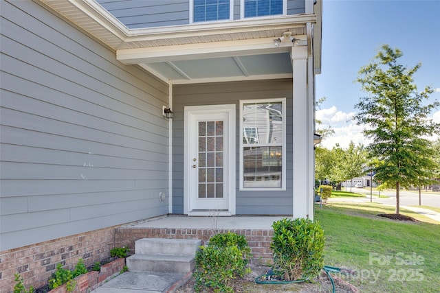 4051 Whittier Ln, Fort Mill, SC 29708 - doorway to property with a porch and a lawn