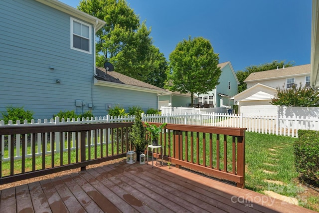 9227 Island Overlook Ct, Cornelius, NC 28031 - wooden terrace with a garage
