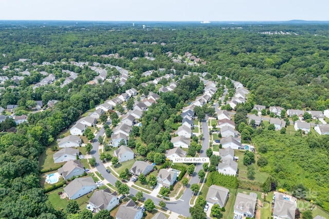 1211 Gold Rush Ct, Fort Mill, SC 29708 - view of property location featuring a heavily wooded area and nearby suburban area