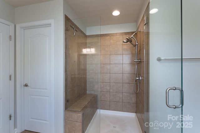 1211 Gold Rush Ct, Fort Mill, SC 29708 - full bathroom featuring a shower stall and recessed lighting