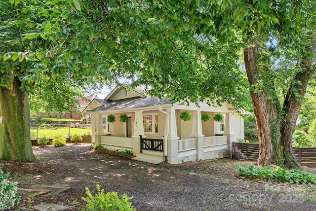 140 Pennsylvania Ave, Asheville, NC 28806 - view of front of home with covered porch and roof with shingles