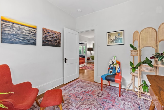 140 Pennsylvania Ave, Asheville, NC 28806 - living area featuring wood finished floors and baseboards