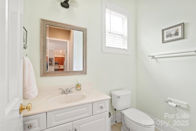 8115 Wilburn Ct, Charlotte, NC 28277 - half bathroom featuring toilet and vanity