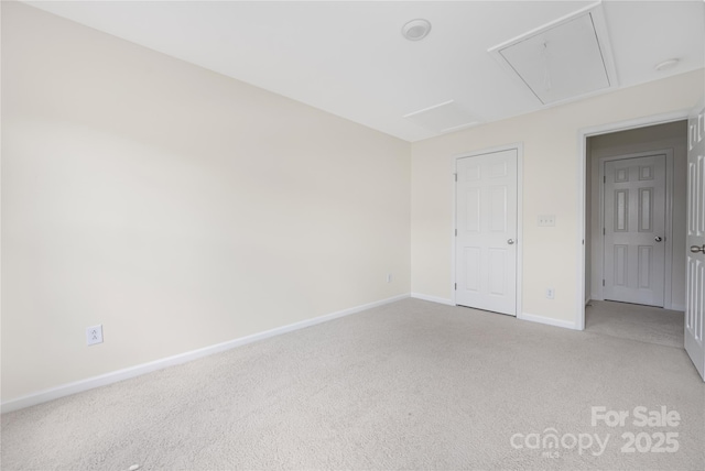 6416 Union Station Ct, Charlotte, NC 28210 - empty room featuring attic access and light colored carpet
