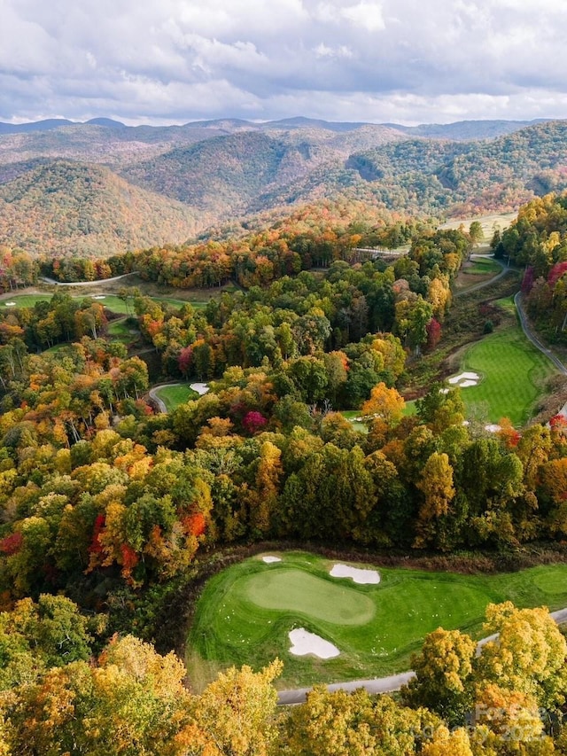 75 Indigo Bunting Ct, Tuckasegee, NC 28783 - view of mountain background featuring a golf club