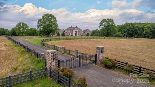 1100 Glen Oaks Dr, Hamptonville, NC 27020 - gate featuring a view of countryside