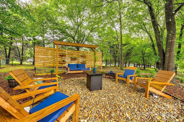 1206 Craig Ave, Lancaster, SC 29720 - view of patio featuring view of scattered trees