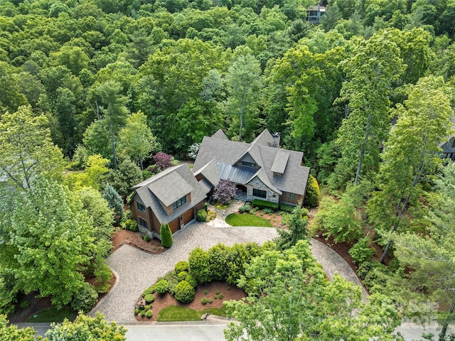 24 Deep Creek Trl, Arden, NC 28704 - aerial view of property and surrounding area with a forest