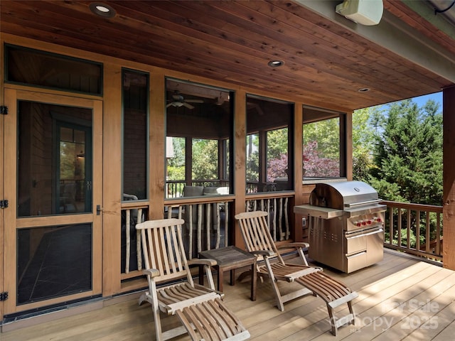 24 Deep Creek Trl, Arden, NC 28704 - wooden terrace featuring area for grilling