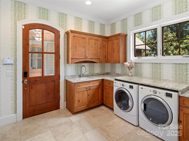 24 Deep Creek Trl, Arden, NC 28704 - laundry area featuring washer and clothes dryer and cabinet space
