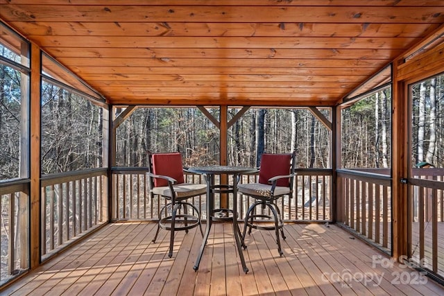 650 Mcdowell Rd, Columbus, NC 28722 - sunroom with healthy amount of natural light and lofted ceiling