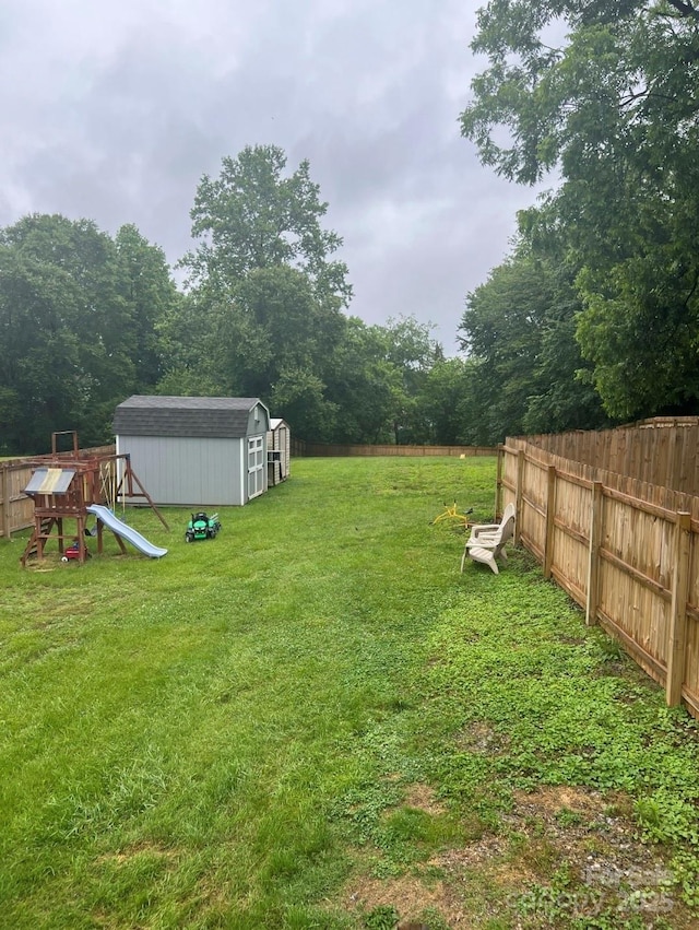 23 Pearl St, Granite Falls, NC 28630 - view of yard with a playground