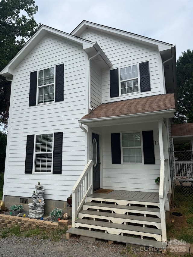 118 Fir St, Mcadenville, NC 28101 - view of front of house with covered porch