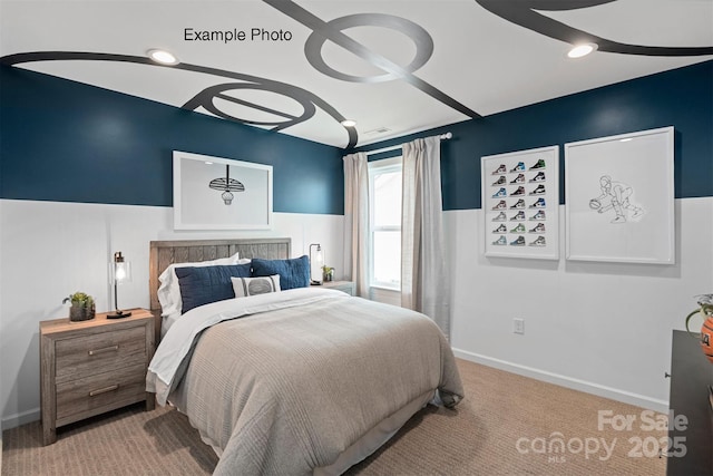 102 Cartington Way Unit Haf0042, Mooresville, NC 28115 - carpeted bedroom with baseboards and recessed lighting