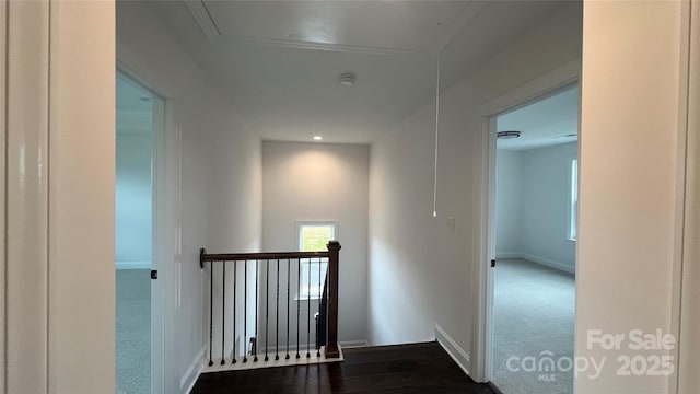 102 Cartington Way Unit Haf0042, Mooresville, NC 28115 - corridor featuring an upstairs landing and baseboards