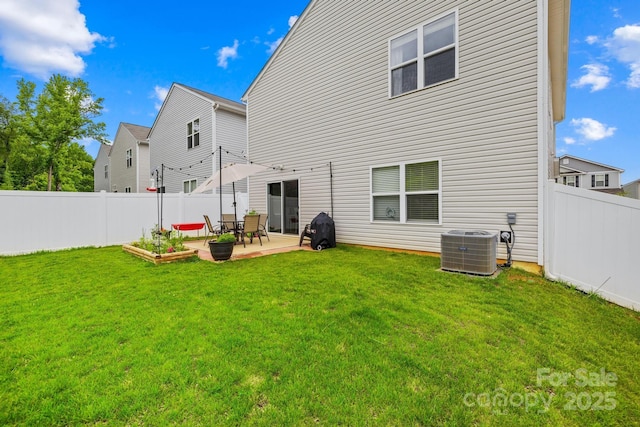 5204 Belstone Ln, Charlotte, NC 28215 - back of house featuring central AC unit and a patio area
