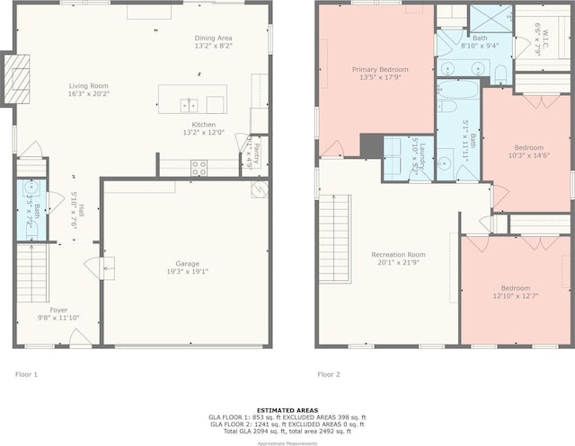 5204 Belstone Ln, Charlotte, NC 28215 - room layout