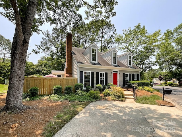 2619 Quailrush Rd, Charlotte, NC 28226 - cape cod home with a chimney