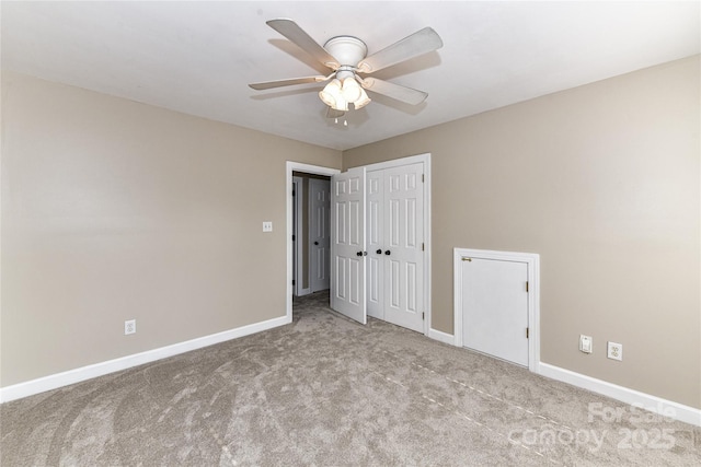 4637 Shannamara Dr, Matthews, NC 28104 - unfurnished bedroom featuring carpet, baseboards, a closet, and a ceiling fan