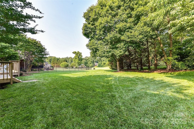 4637 Shannamara Dr, Matthews, NC 28104 - view of yard featuring a deck