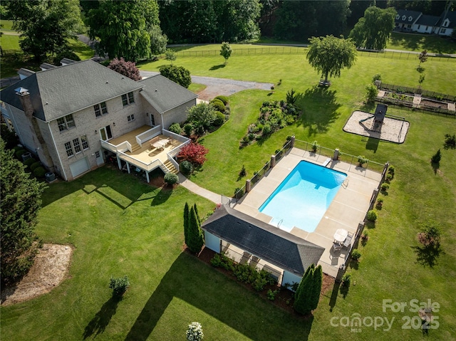 55 Foster Estate Dr, Asheville, NC 28806 - aerial view of a pool