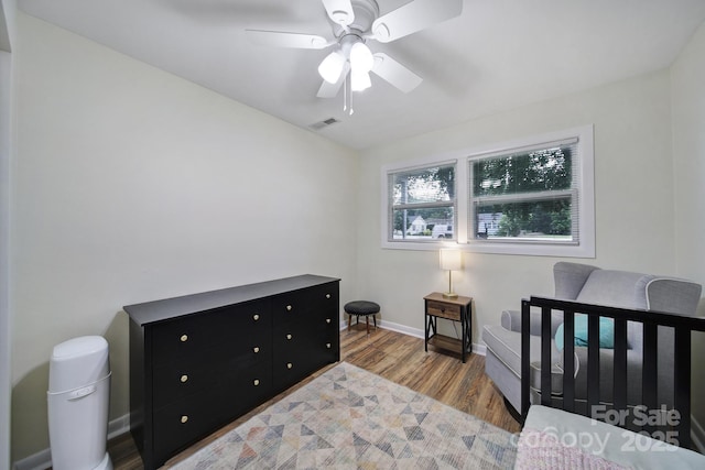 842 Cherry Rd S, Rock Hill, SC 29732 - bedroom with wood finished floors and a ceiling fan