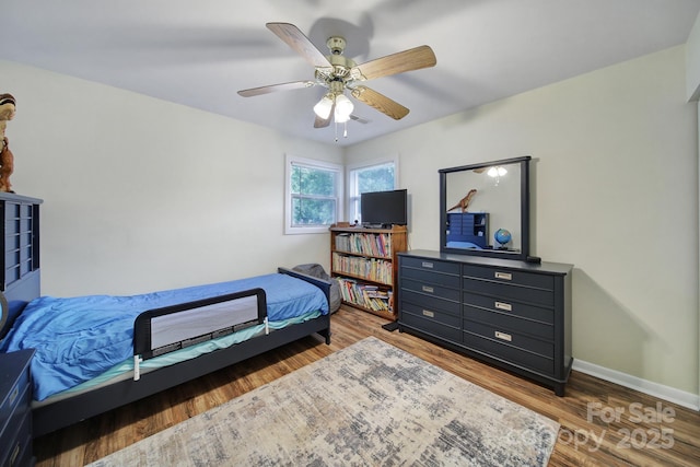 842 Cherry Rd S, Rock Hill, SC 29732 - bedroom featuring wood finished floors and ceiling fan