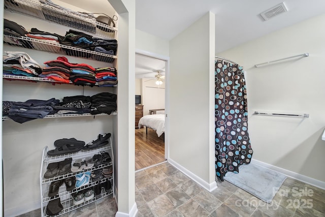 842 Cherry Rd S, Rock Hill, SC 29732 - spacious closet featuring ceiling fan