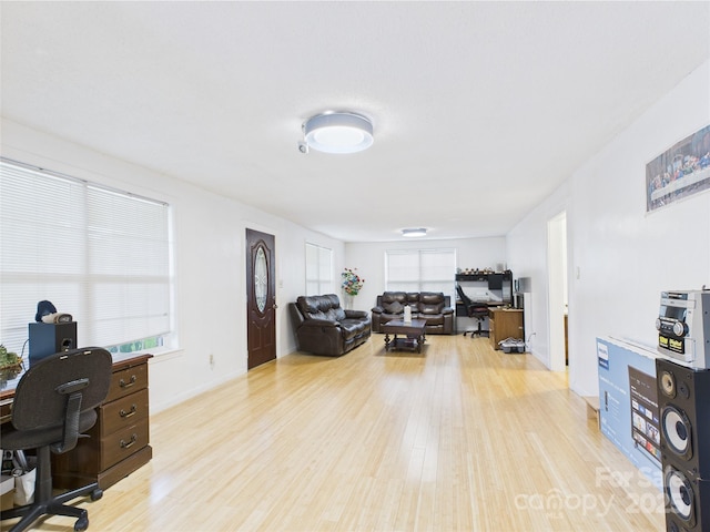 3055 16th St NE, Hickory, NC 28601 - home office featuring light wood-style floors