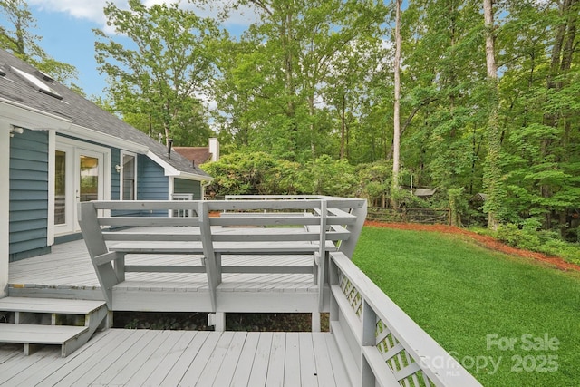 8338 Rittenhouse Cir, Charlotte, NC 28270 - wooden terrace featuring a lawn