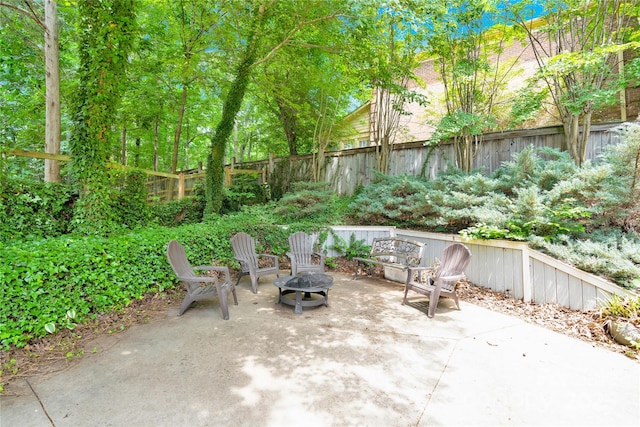 267 Ikerd Dr SE, Concord, NC 28025 - fenced backyard featuring a patio area