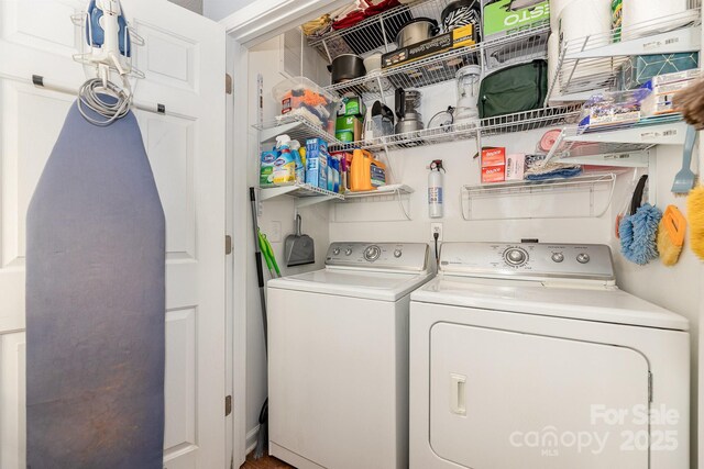 411 Summergate Dr Unit 78, Winston Salem, NC 27103 - washroom with washing machine and clothes dryer