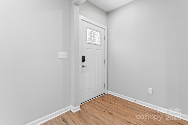 146 Georgia St SW, Concord, NC 28025 - entryway with baseboards and light wood-type flooring