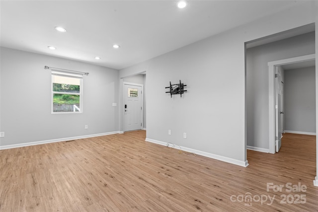 146 Georgia St SW, Concord, NC 28025 - unfurnished room featuring recessed lighting and light wood-style flooring