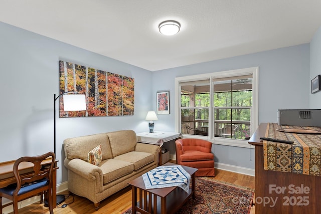 40 Avonlea Ln, Flat Rock, NC 28731 - living area featuring baseboards and light wood-style flooring