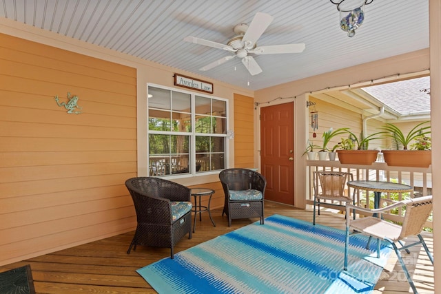 40 Avonlea Ln, Flat Rock, NC 28731 - sunroom with ceiling fan