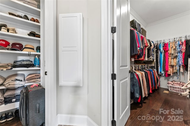 9125 Dylan Ridge Ct, Concord, NC 28027 - spacious closet with wood finished floors