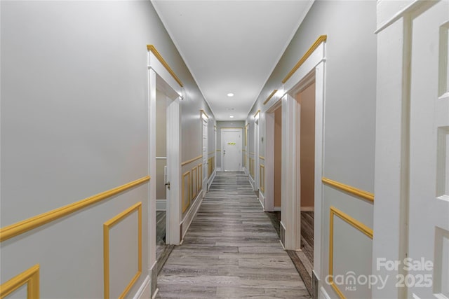 224 E Steele St, Salisbury, NC 28144 - hall featuring wood finished floors