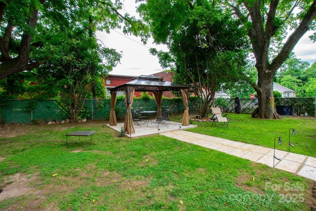 224 E Steele St, Salisbury, NC 28144 - view of yard featuring a gazebo and a patio area