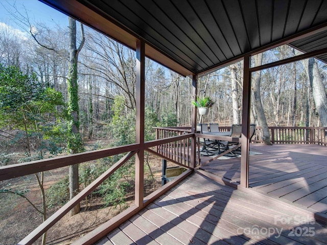 2143 Manawa Ln, Tega Cay, SC 29708 - deck featuring a wooded view