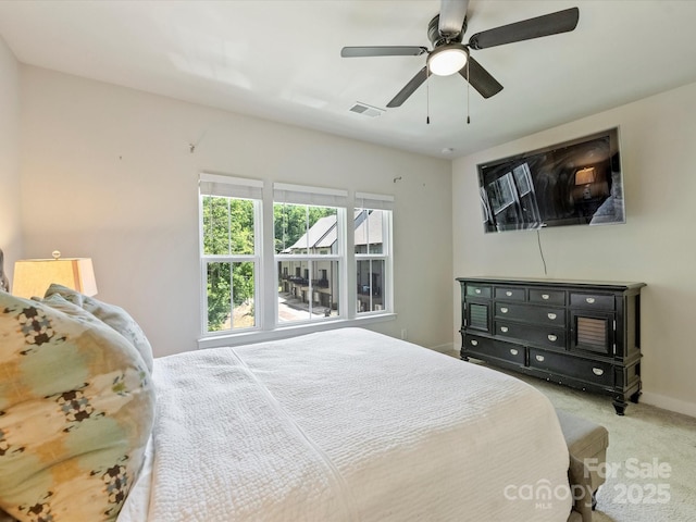 513 Cubitt Ct, Charlotte, NC 28205 - bedroom featuring carpet flooring, baseboards, and a ceiling fan