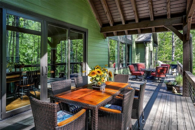 1003 Glory Dr Unit 60, Morganton, NC 28655 - deck with outdoor dining area