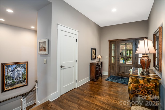 1003 Glory Dr Unit 60, Morganton, NC 28655 - entrance foyer with wood finished floors and recessed lighting