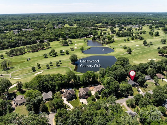 3531 Bon Rea Dr, Charlotte, NC 28226 - drone / aerial view of a large body of water and a golf club