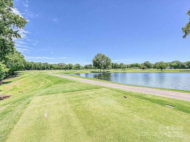 3531 Bon Rea Dr, Charlotte, NC 28226 - water view featuring a golf course and a tree filled landscape