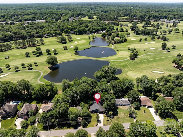 3531 Bon Rea Dr, Charlotte, NC 28226 - aerial view of a large body of water and a local golf course