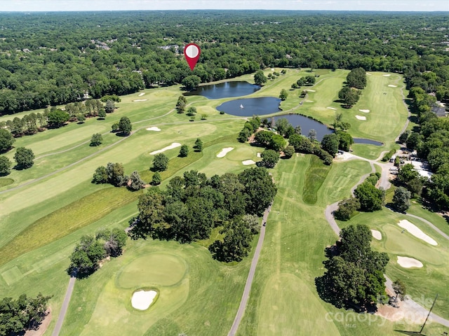 3531 Bon Rea Dr, Charlotte, NC 28226 - view of property location with a large body of water, a heavily wooded area, and a golf club