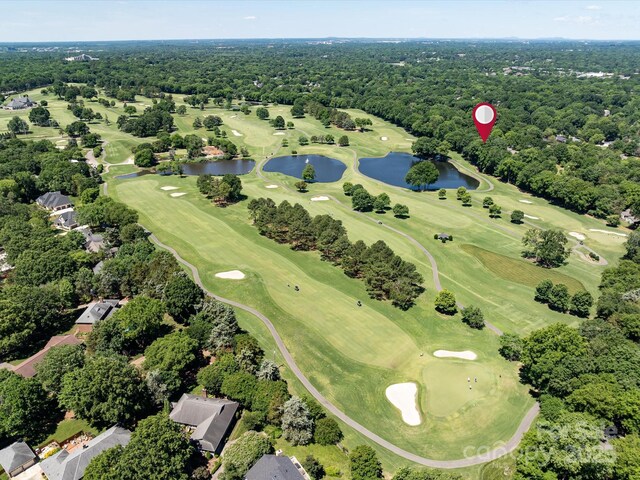3531 Bon Rea Dr, Charlotte, NC 28226 - drone / aerial view of a large body of water and a golf club