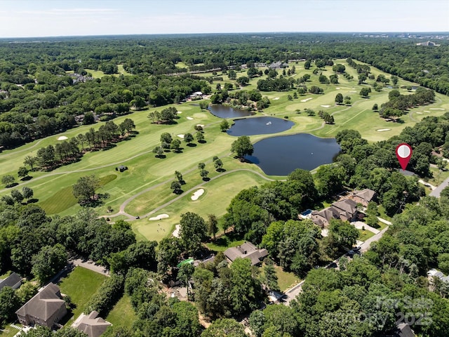 3531 Bon Rea Dr, Charlotte, NC 28226 - aerial view of a nearby body of water and a golf club