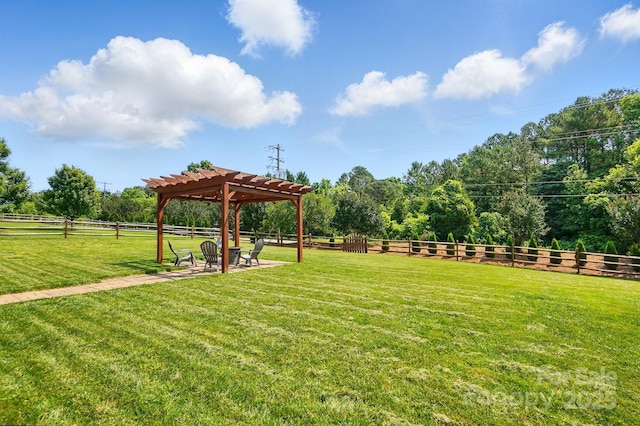 141 Tall Fern Loop, Mooresville, NC 28117 - view of yard with a pergola